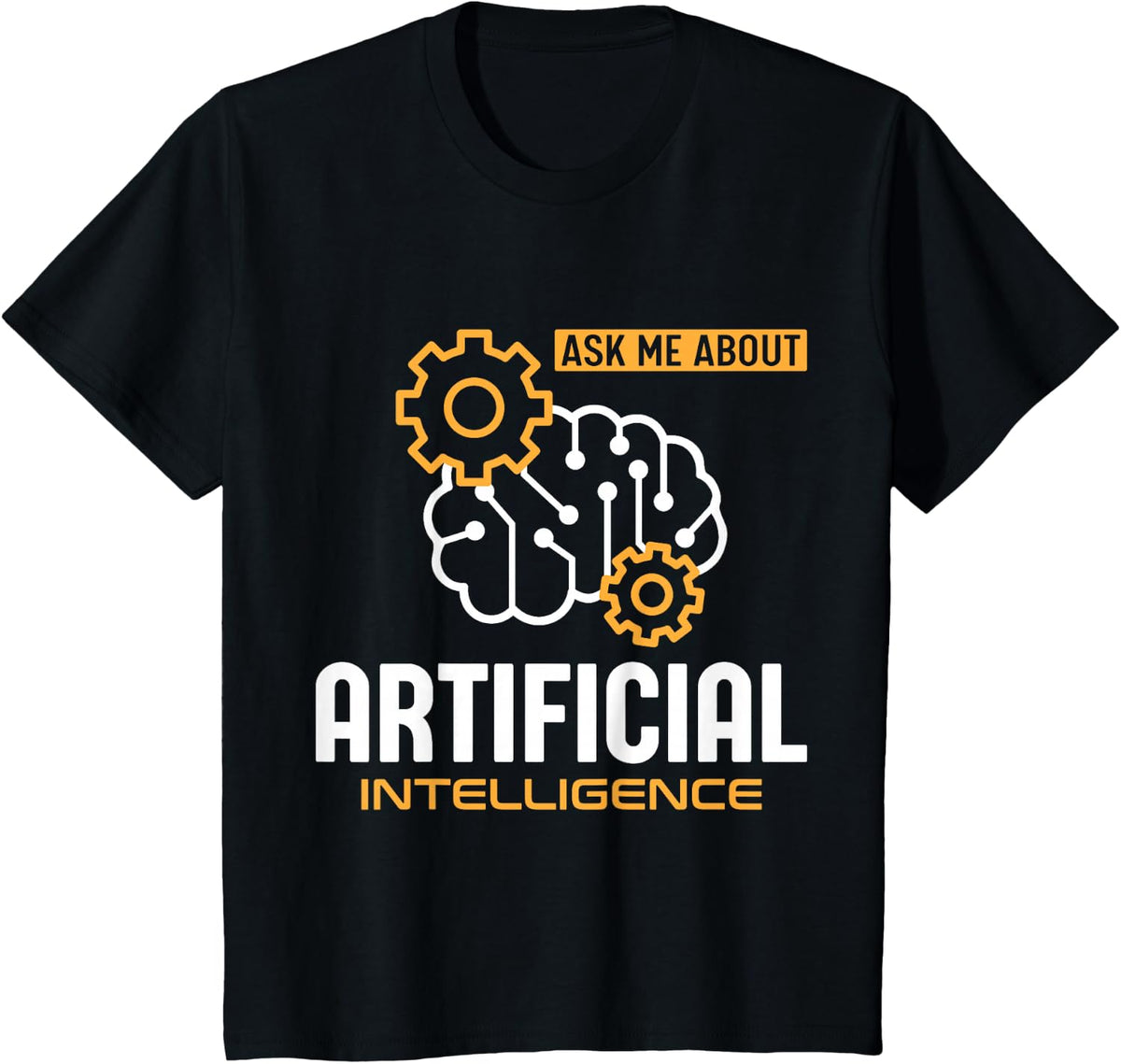 Ask me about Artificial intelligence T-Shirt - Black