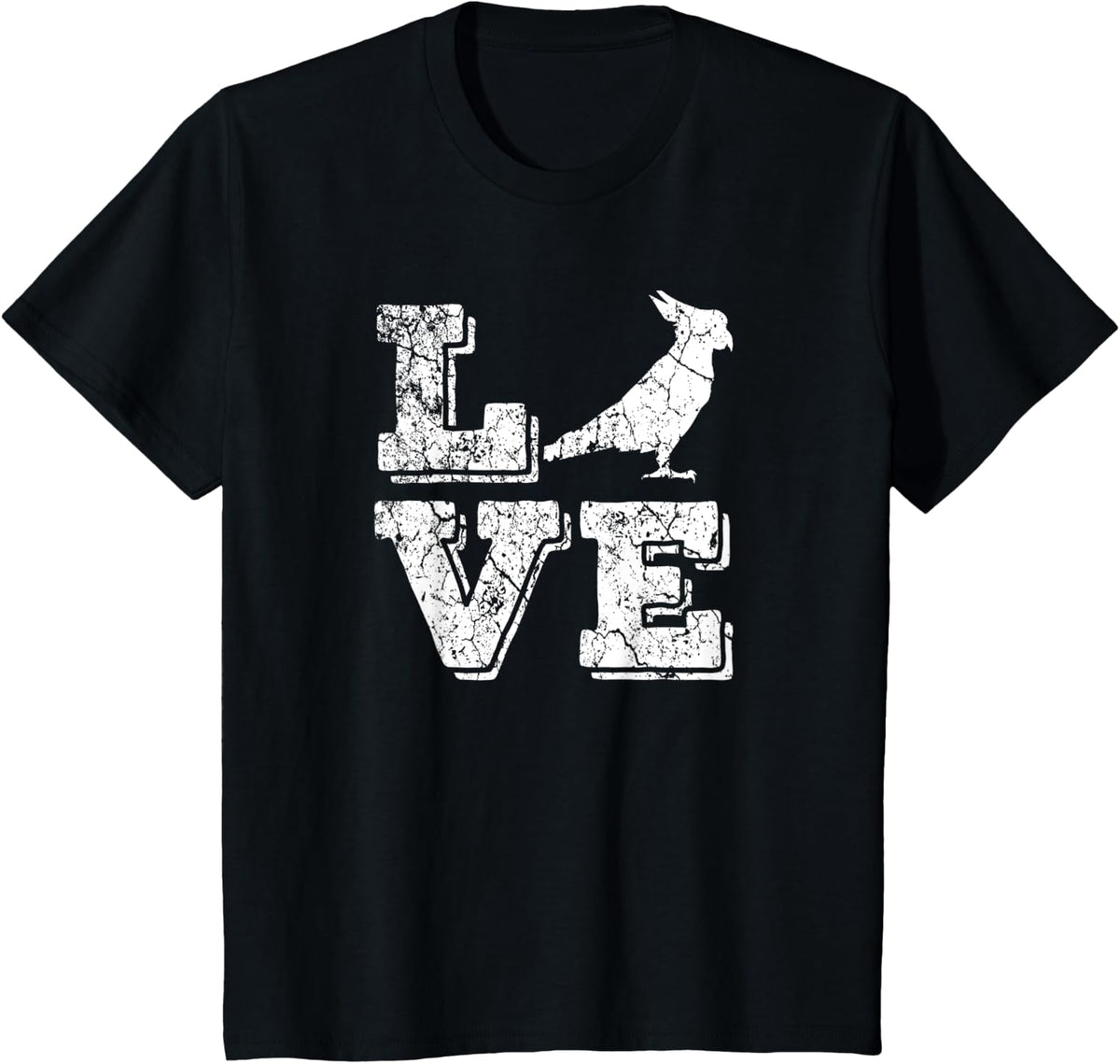 Cockatiel Parrot Love Cute Birds T-Shirt - Black