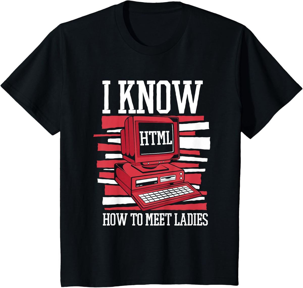 I Know Hot to Meet Ladies Engineer Coder Software Developer T-Shirt - Black
