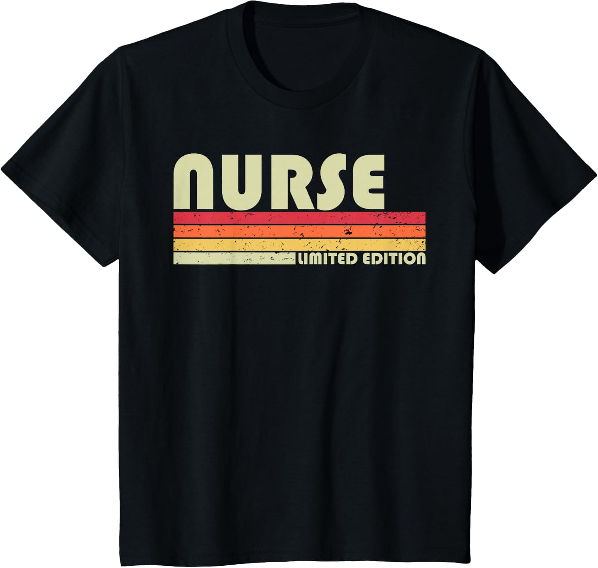 NURSE Funny Job Title Profession Birthday Worker Idea T-Shirt - Black