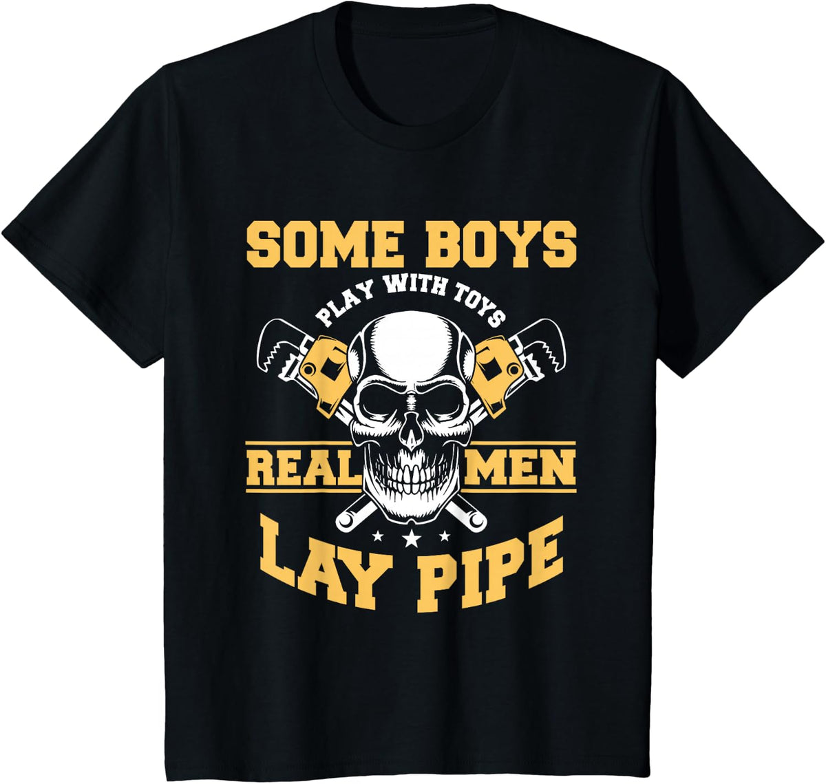 Pipelayer Steamfitter Drain Layers Pipes Sewers Drains T-Shirt - Black
