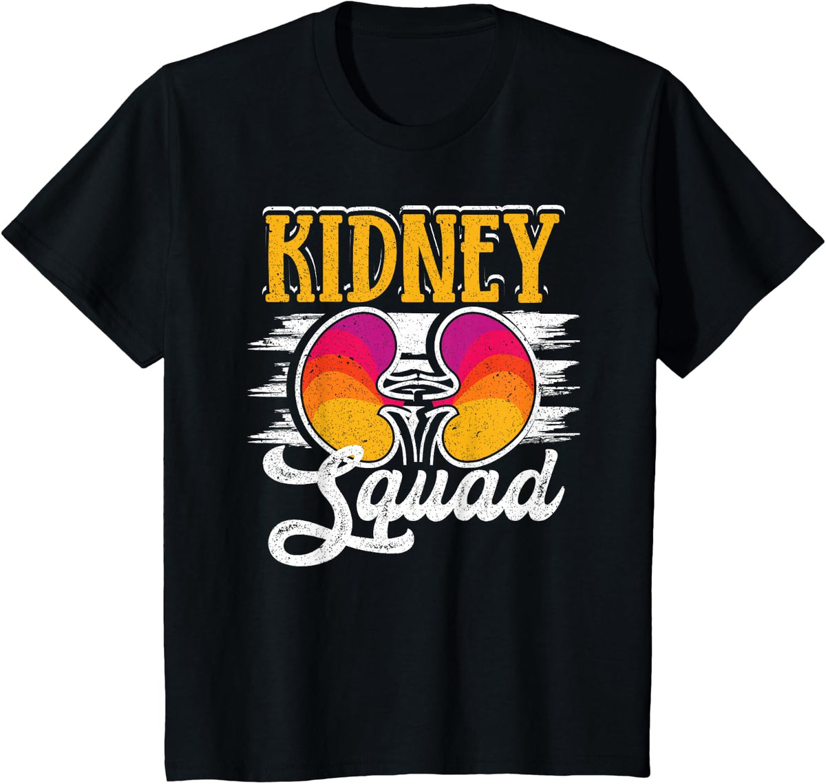 Dialysis Tech Nephrology Nurse Kidney Squad Team T-Shirt - Black