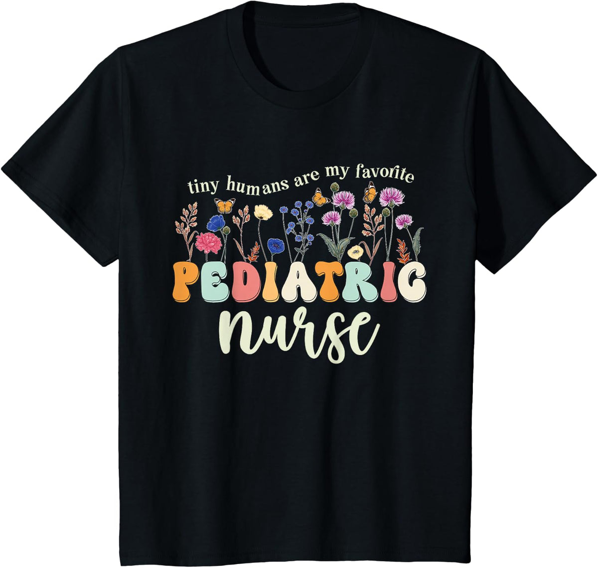 Funny Pediatric Nurse Practitioner Cute Pediatric Nursing T-Shirt - Black