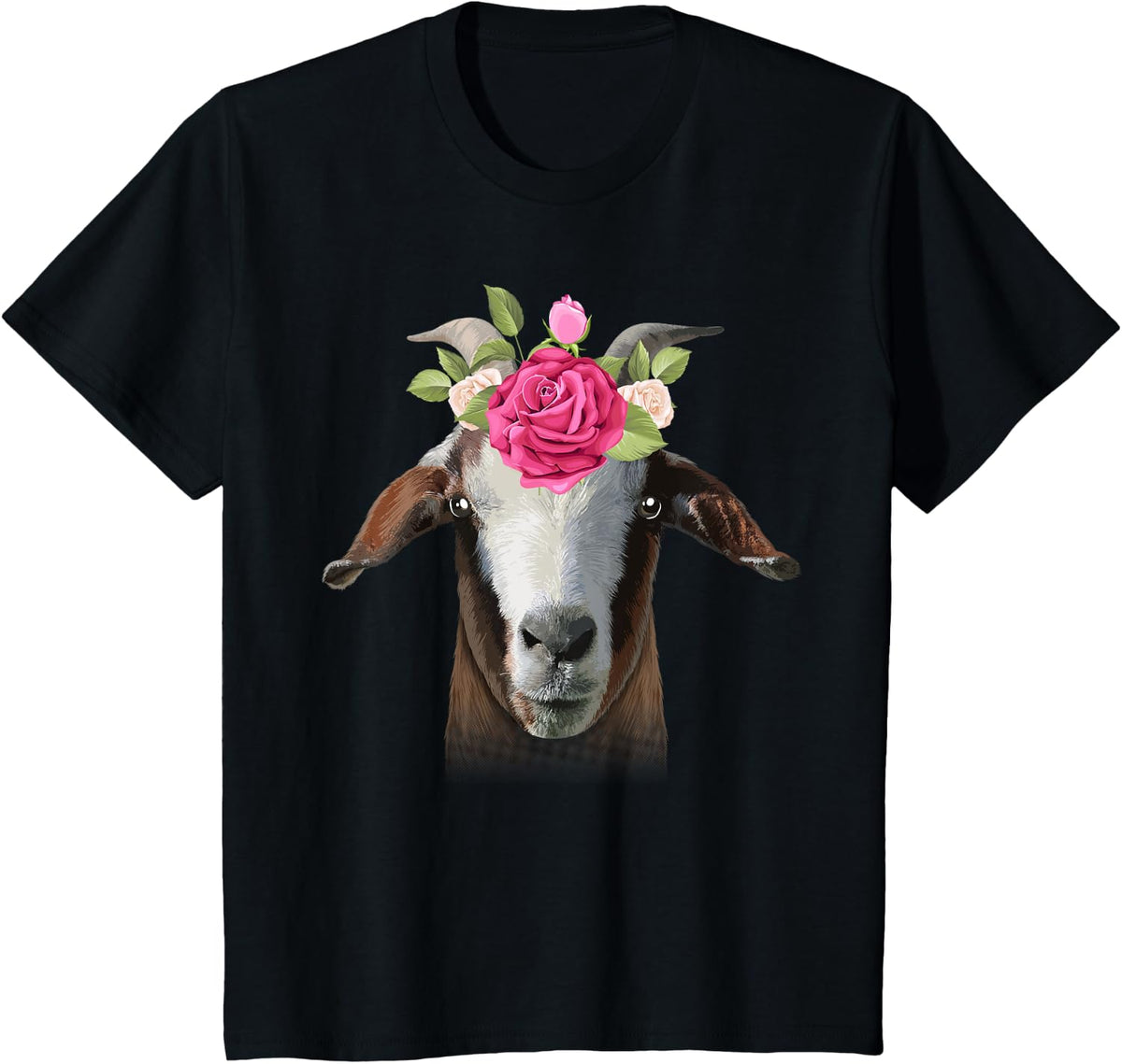 Cool Goat Design For Women Girls Goat Lover Farming Farm T-Shirt - Black
