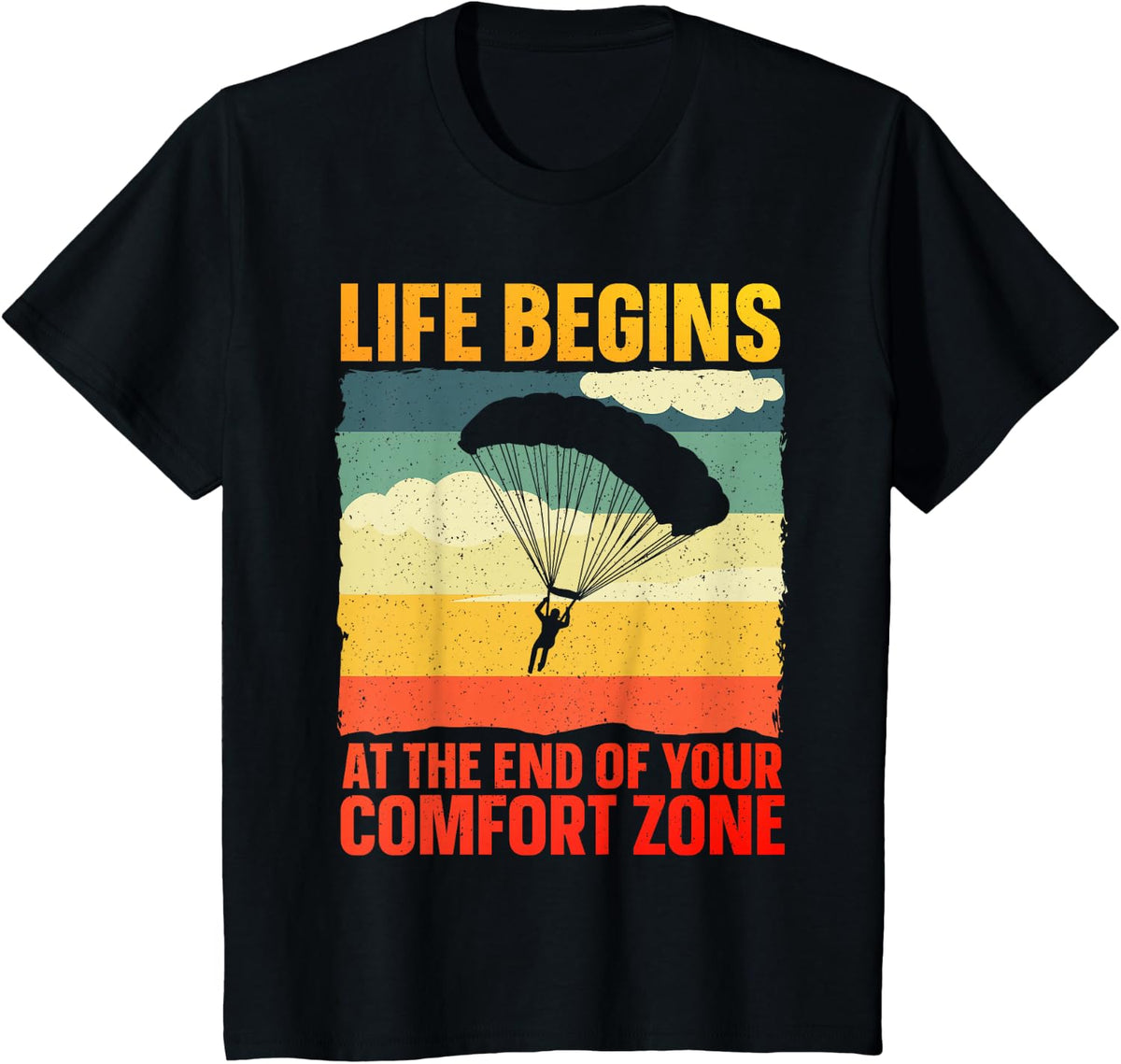 Funny Skydiving Art for Men Women Skydiver Sky Diving Lover T-Shirt - Black