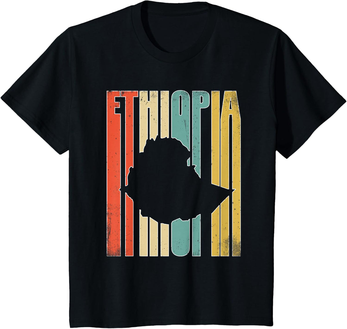 Vintage Ethiopia TShirt T-Shirt - Black