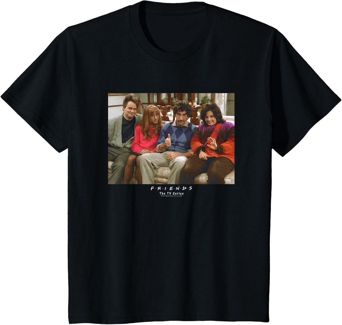 Friends Throwback T-Shirt - Black