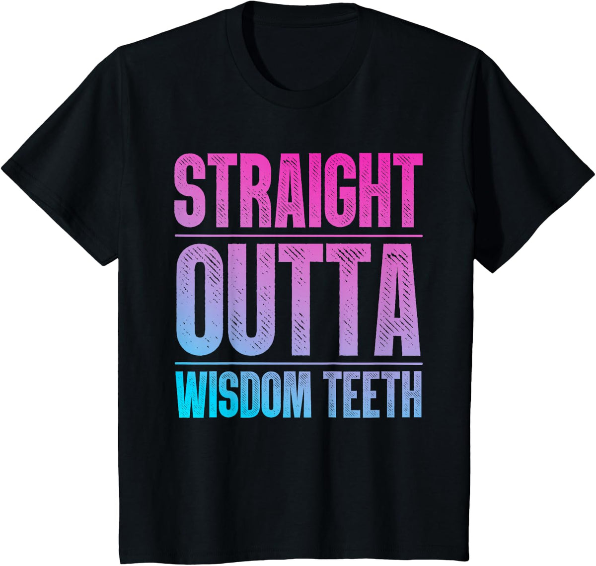 Cute Wisdom Teeth Design for Men Women Kids Wisdom Tooth T-Shirt - Black