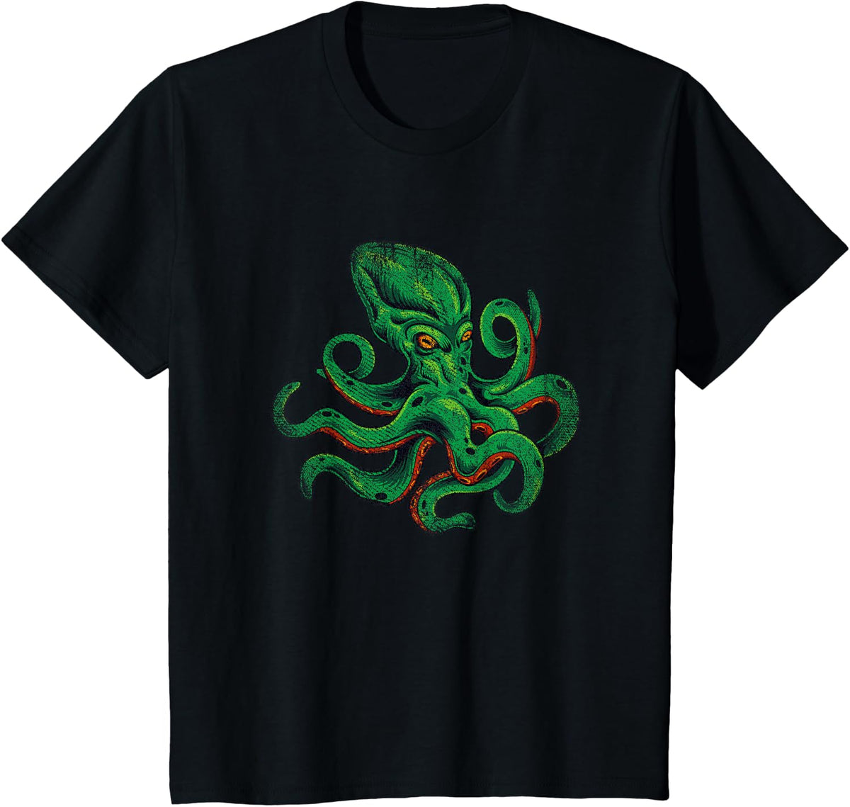 Vintage Octopus T-Shirt - Black