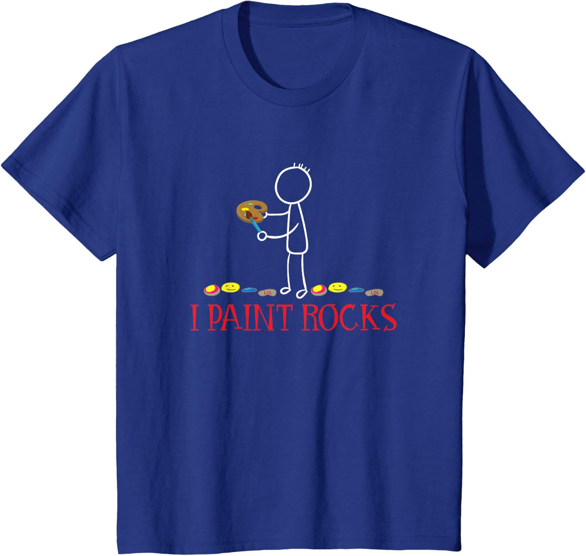 I Paint Rocks T-Shirt T-Shirt - Royal Blue
