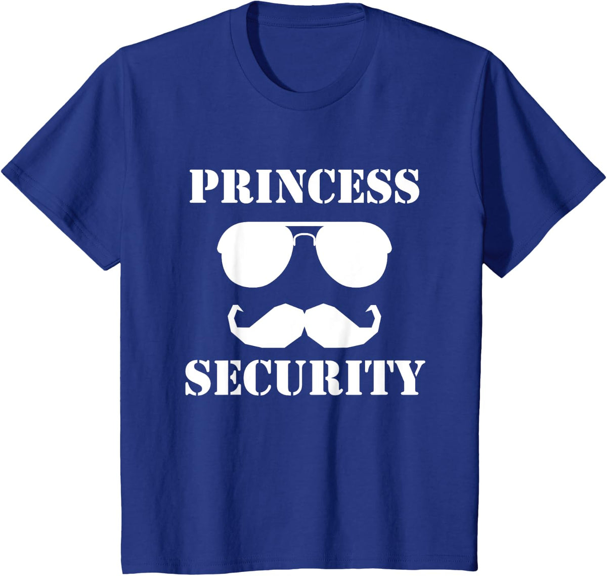 Princess Security Family Guardian Safety Patrol T-Shirt - Royal Blue