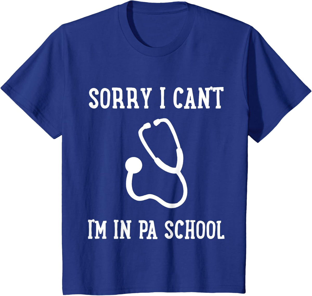 PA School Physician Assistant Student Vintage T-Shirt - Royal Blue