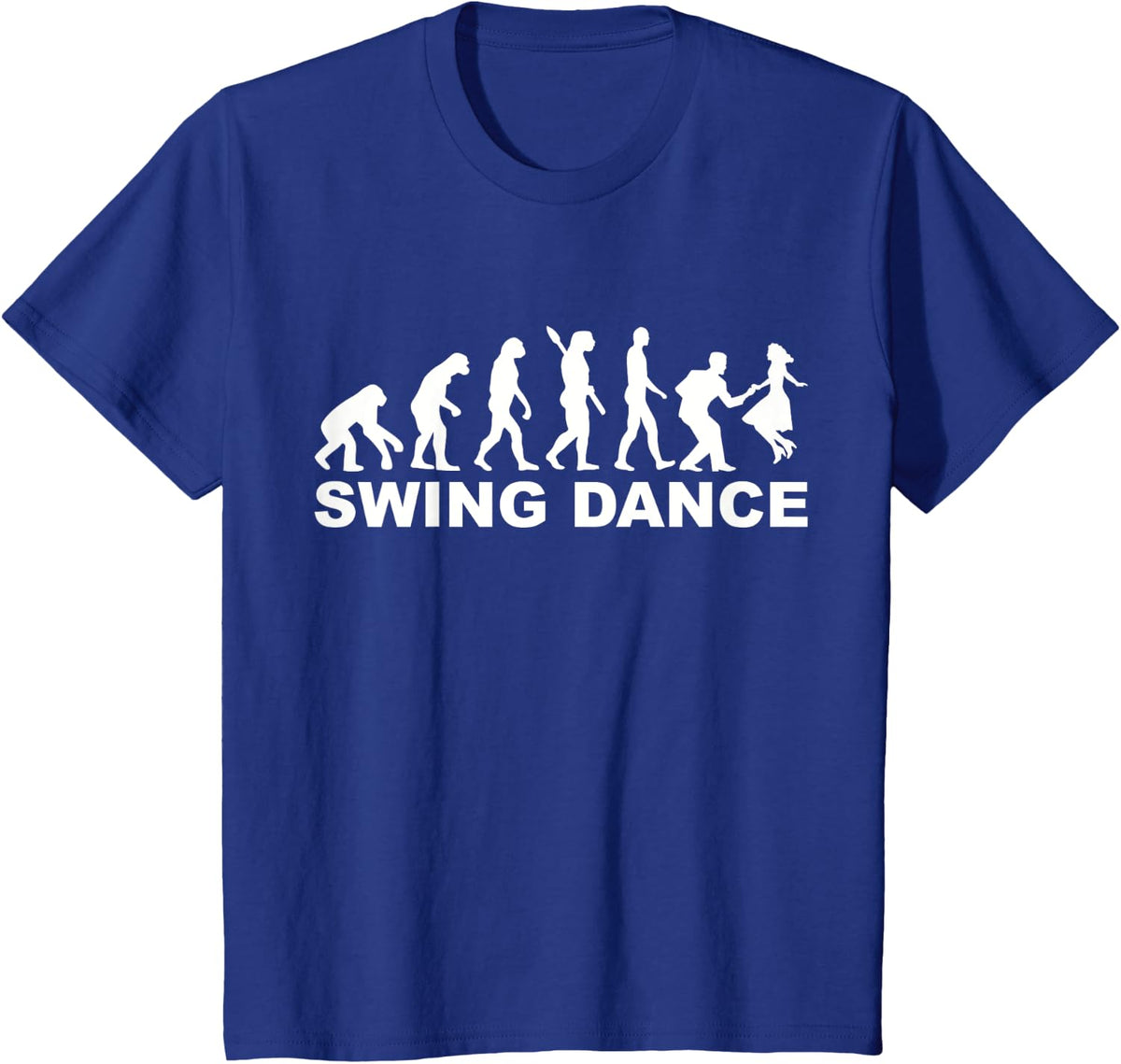 Evolution Swing dance T-Shirt - Royal Blue
