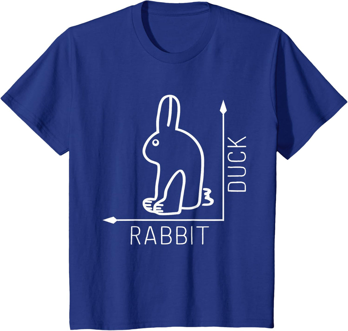 Wittgenstein Rabbit Duck - Philosopher Shirt T-Shirt - Royal Blue