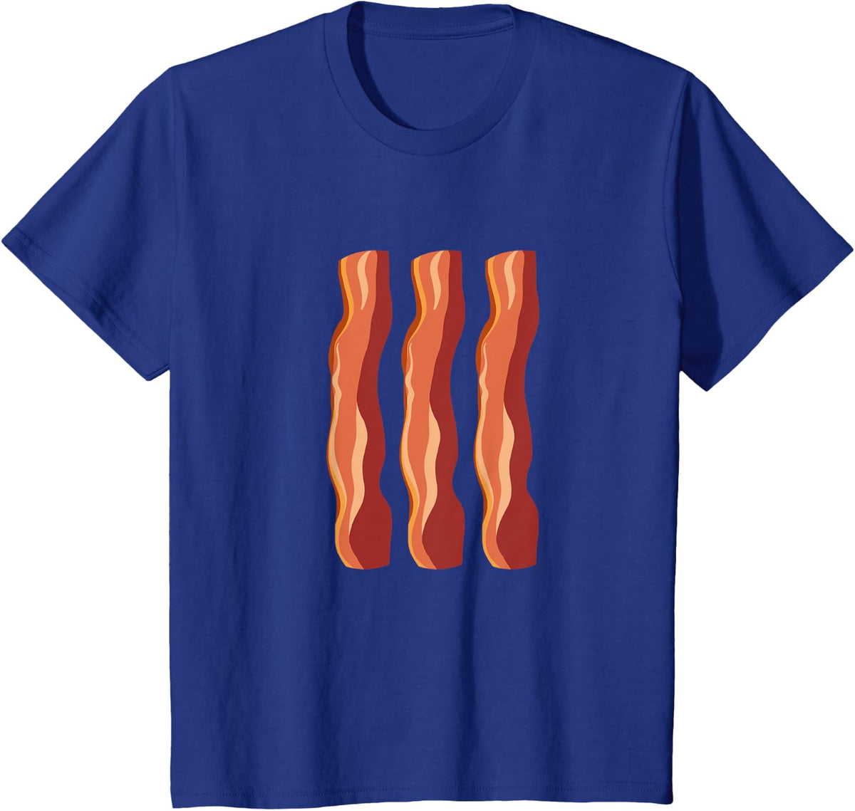 Bacon Halloween Costume T-Shirt | Bacon and Eggs T-Shirt - Royal Blue