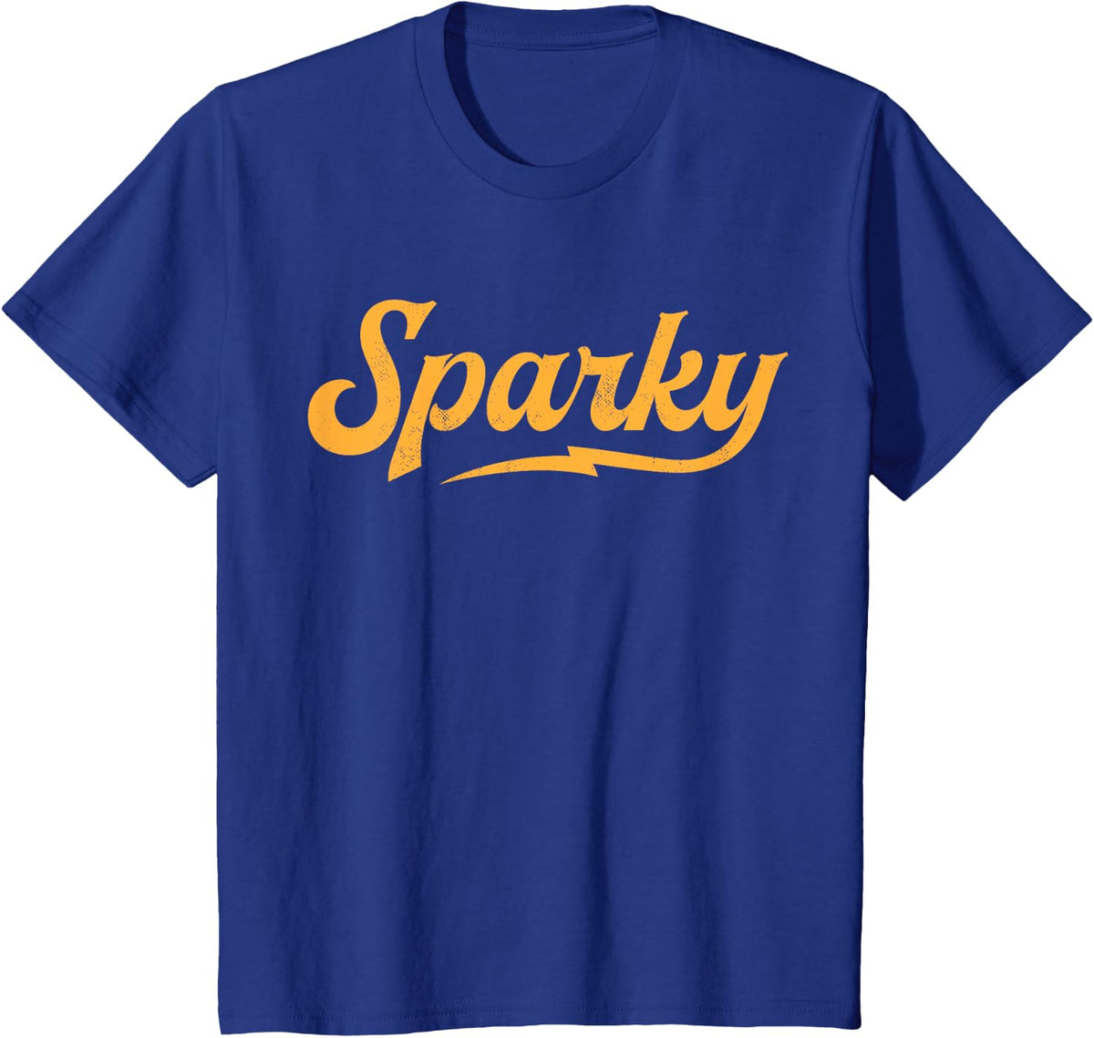 Sparky Electrician Funny Lineman Dad Retro Vintage Novelty T-Shirt - Royal Blue
