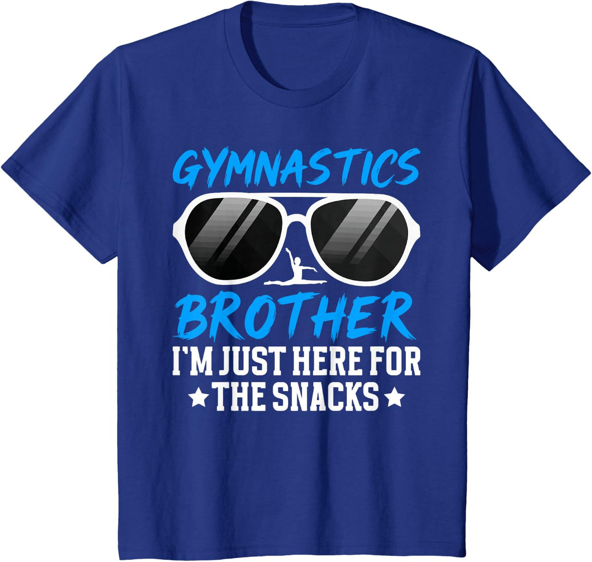 Gymnastics Brother Funny Brother Of A Gymnast T-Shirt - Royal Blue