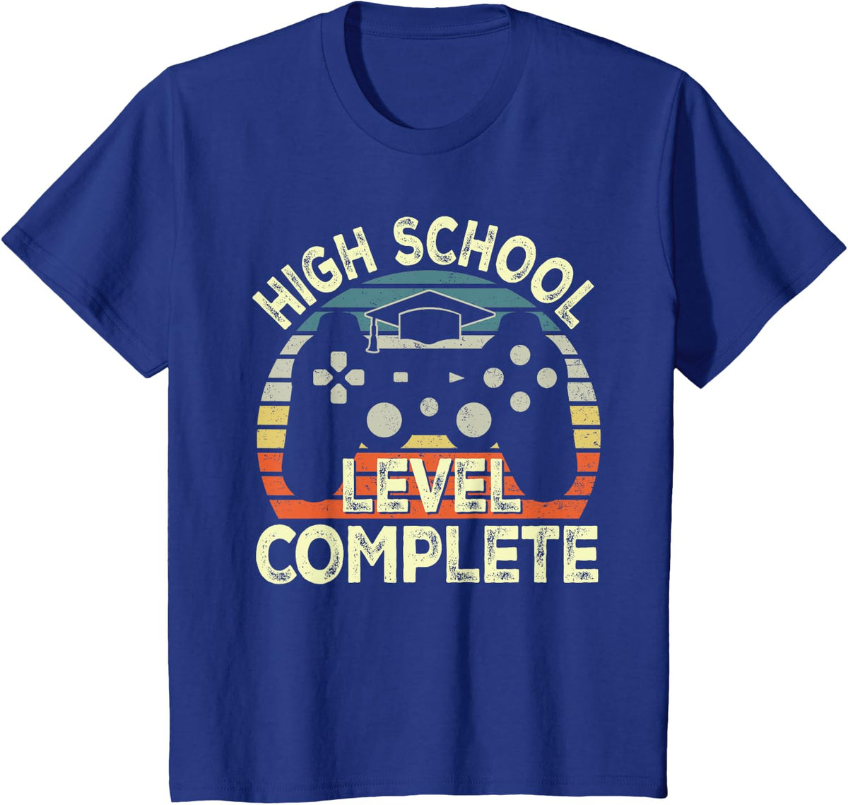 High School Level Unlocked Video Game Back to School Boys T-Shirt - Royal Blue