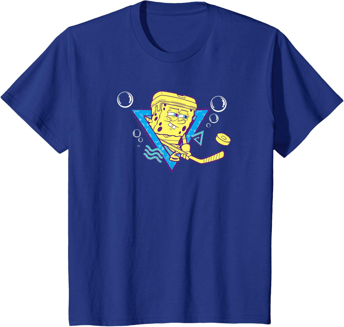 SpongeBob SquarePants Hockey Pants T-Shirt - Royal Blue