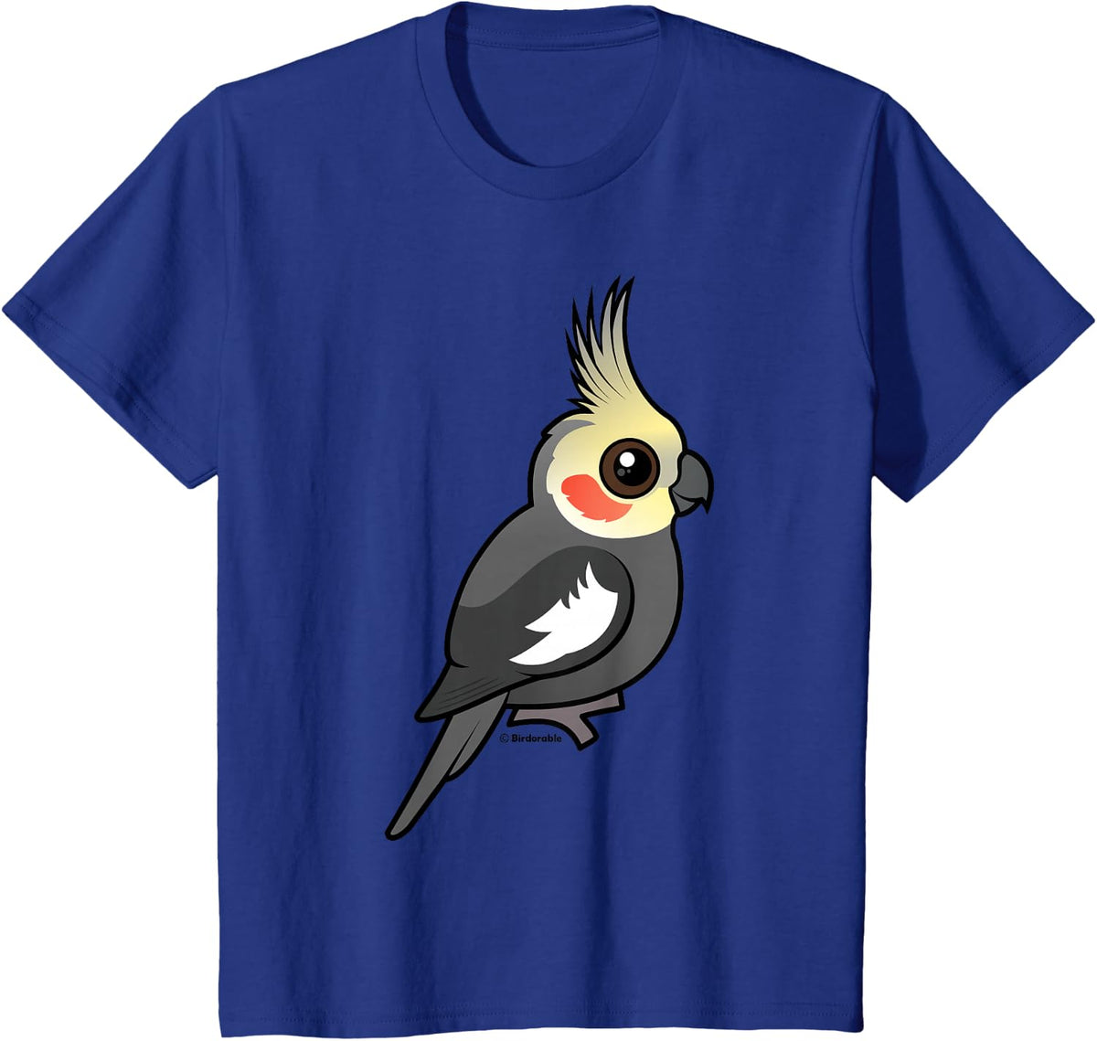 Cute Cartoon Cockatiel Pet Parakeet Bird Lover T-Shirt - Royal Blue