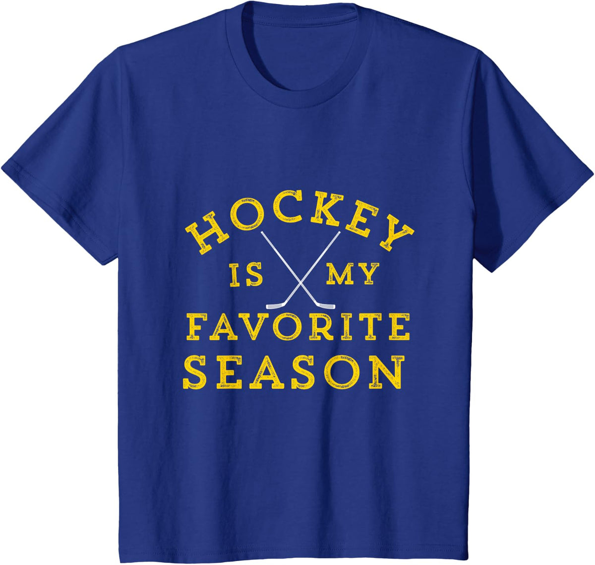 Hockey is My Favorite Season Pittsburgh Gold Black Gift T-Shirt - Royal Blue