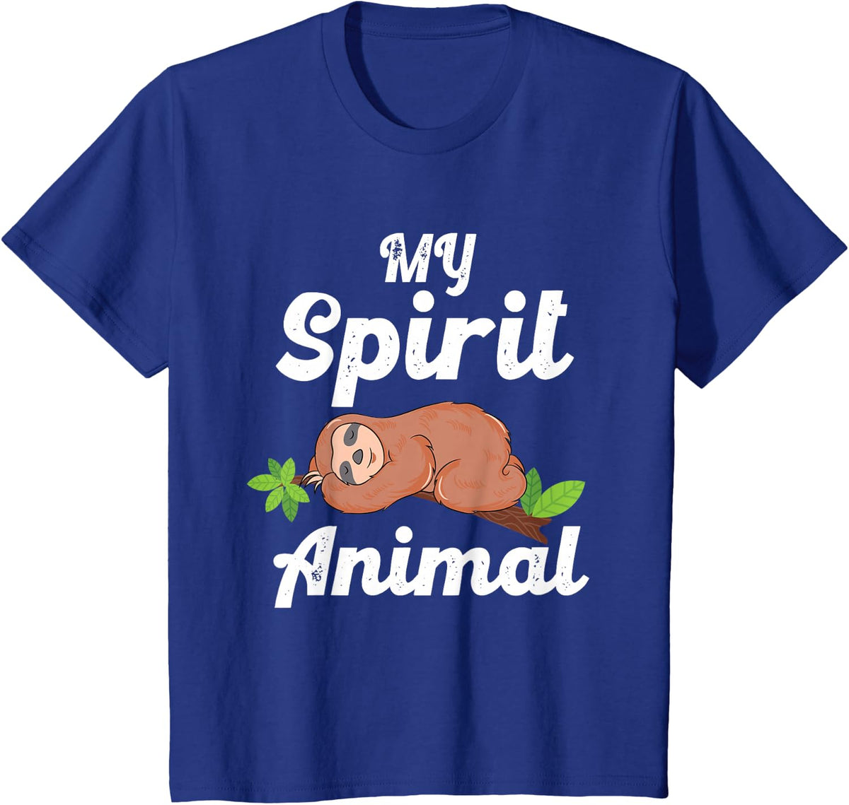 My Spirit Animal is a Sloth T-Shirt - Royal Blue