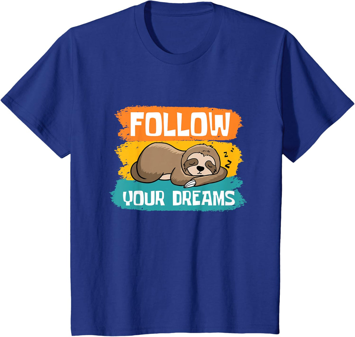 Funny Sleepy Lazy Chillin Sloth Saying Animal Sloth Lovers T-Shirt - Royal Blue