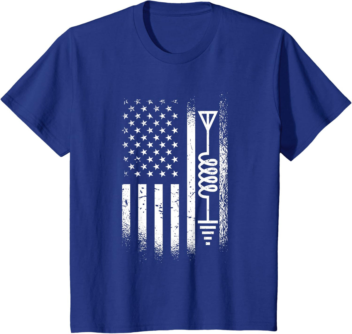 American Amateur Radio Licensed Ham Radio Operator T-Shirt - Royal Blue
