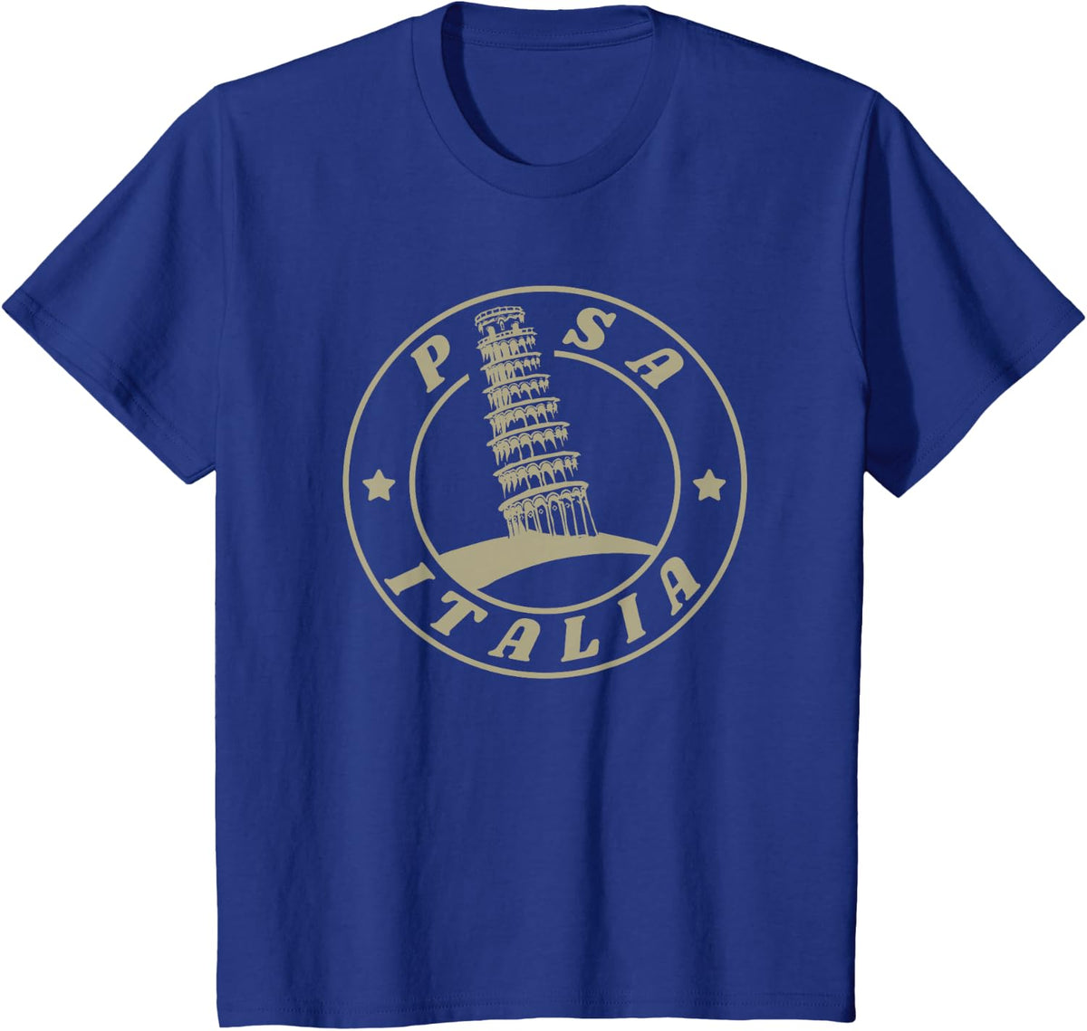 Leaning Tower of Pisa / Italy / Holiday T-Shirt - Royal Blue