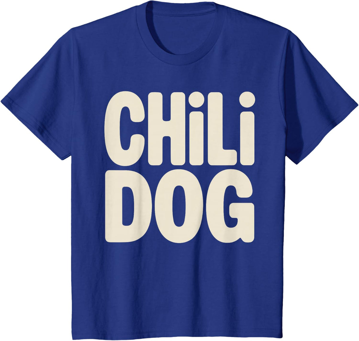 Chili Dog Art for Men Women Kids Chili Cheese Hot Dog T-Shirt - Royal Blue