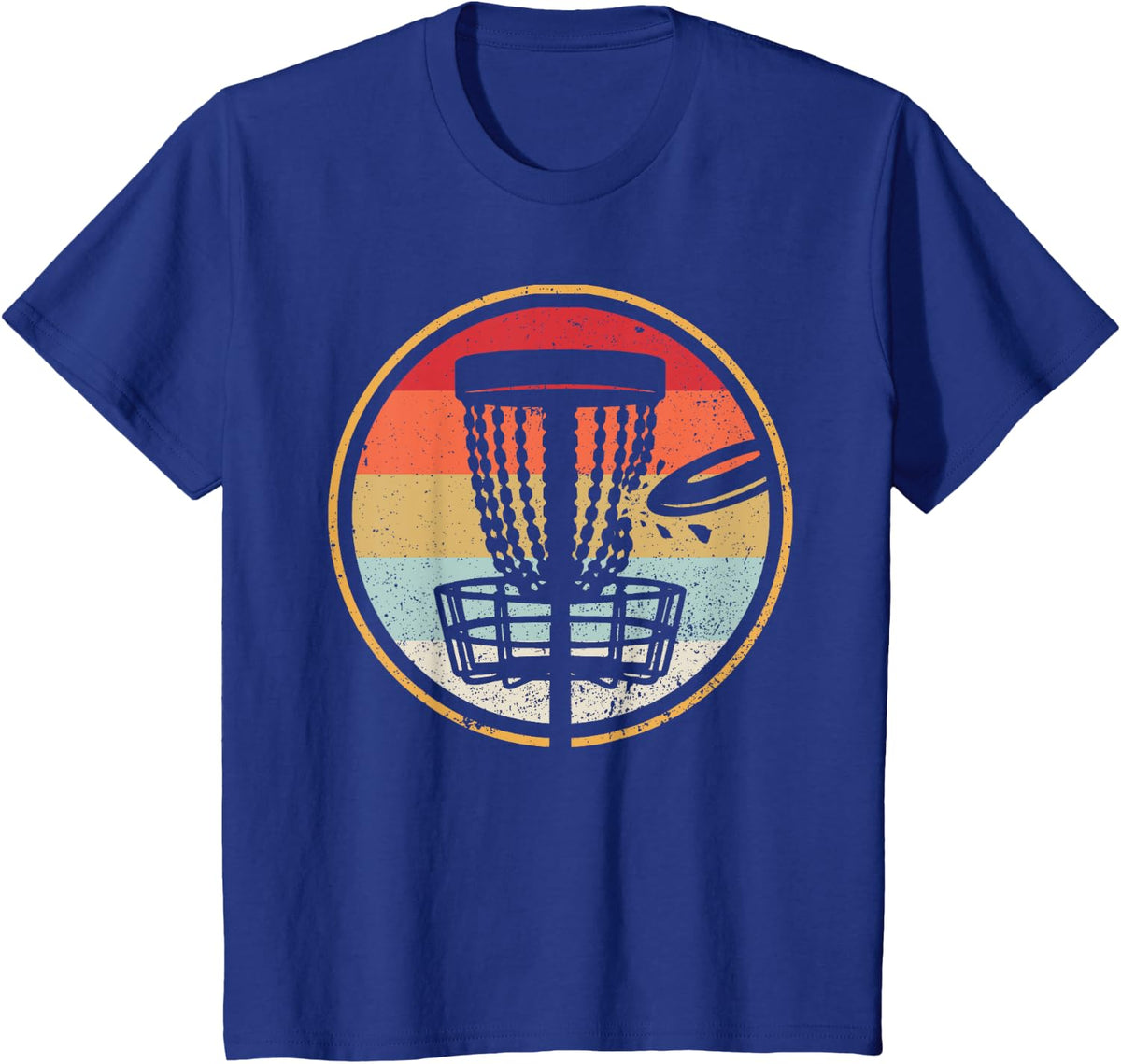 Funny Disc Golf Art For Men Women Disc Golf Player Golfer T-Shirt - Royal Blue