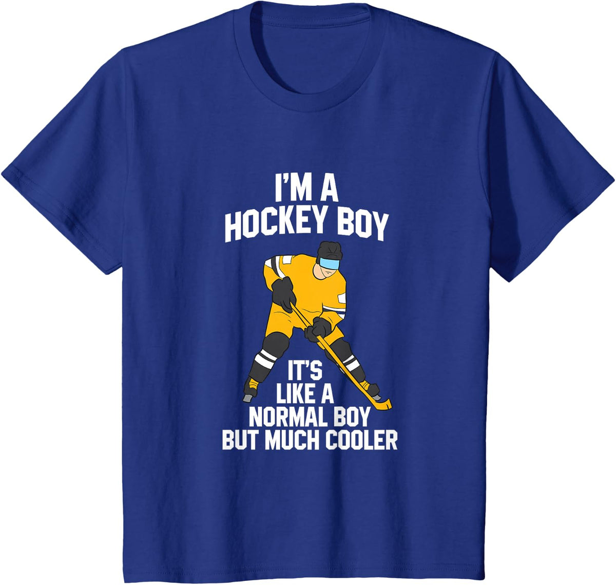 Funny Ice Hockey Boy Hockey Son Ice Hockey T-Shirt - Royal Blue
