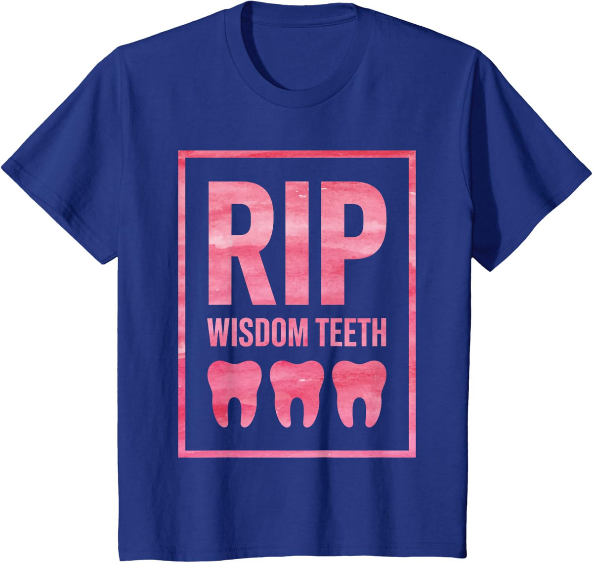 Funny Wisdom Teeth Art for Men Women Wisdom Tooth Surgery T-Shirt - Royal Blue