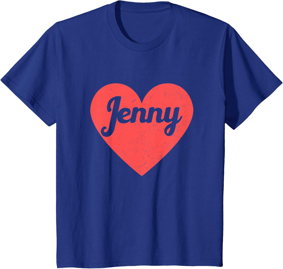 I Heart Jenny - First Names And Hearts, I Love Jenny T-Shirt - Royal Blue