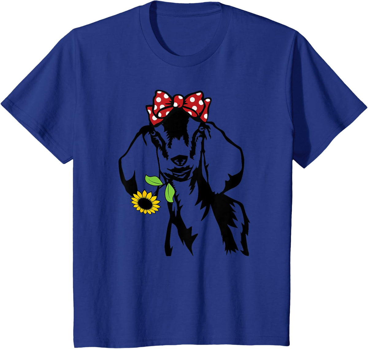 Goat mom goat sunflower, nubain goat T-Shirt - Royal Blue