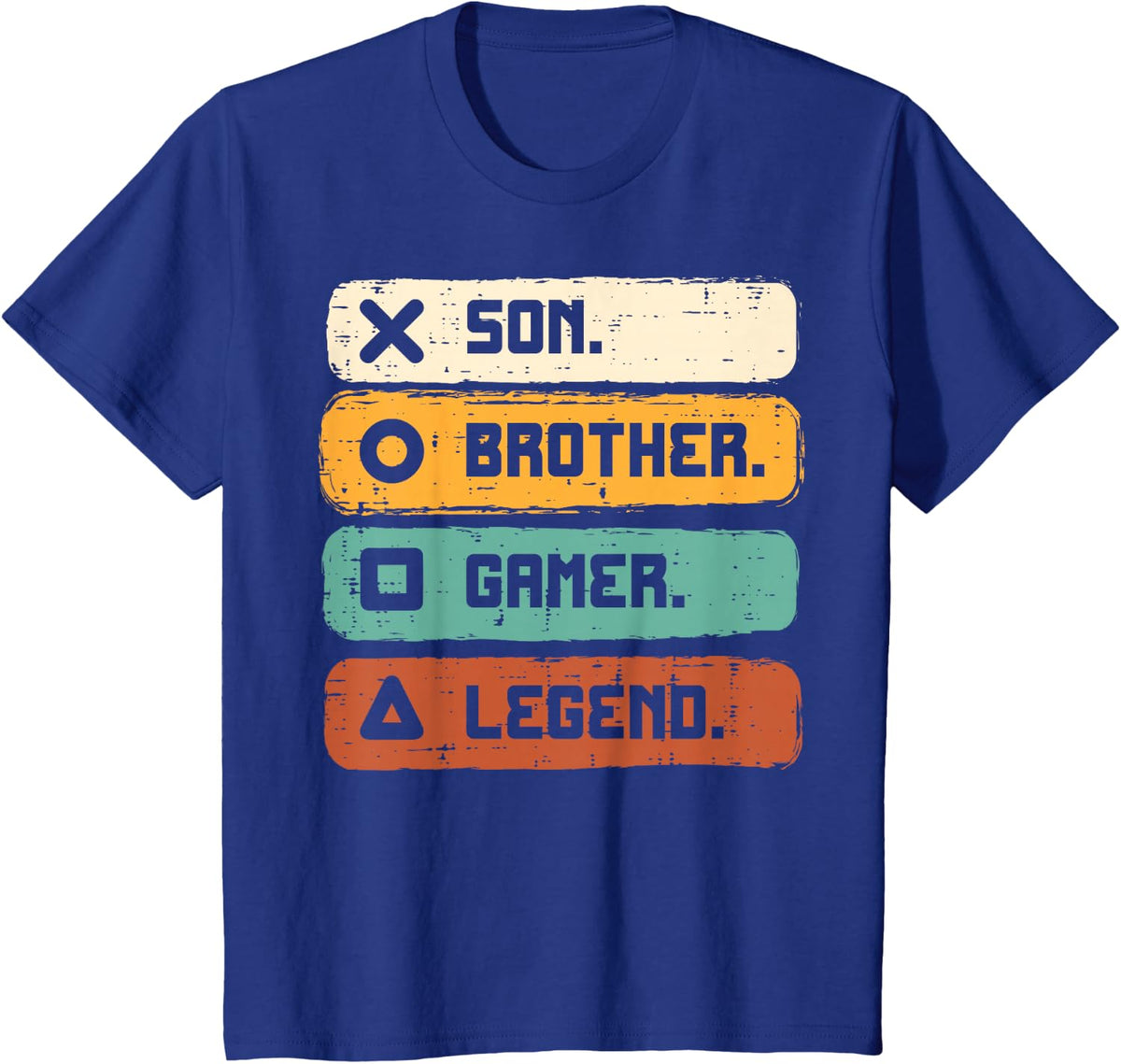 Son Brother Video Gamer Legend Gaming Men Boys Kids Teens T-Shirt - Royal Blue