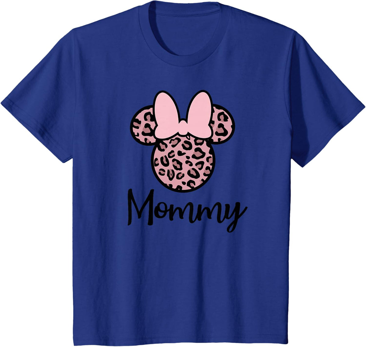 Disney Mother's Day Leopard Print Minnie T-Shirt - Royal Blue