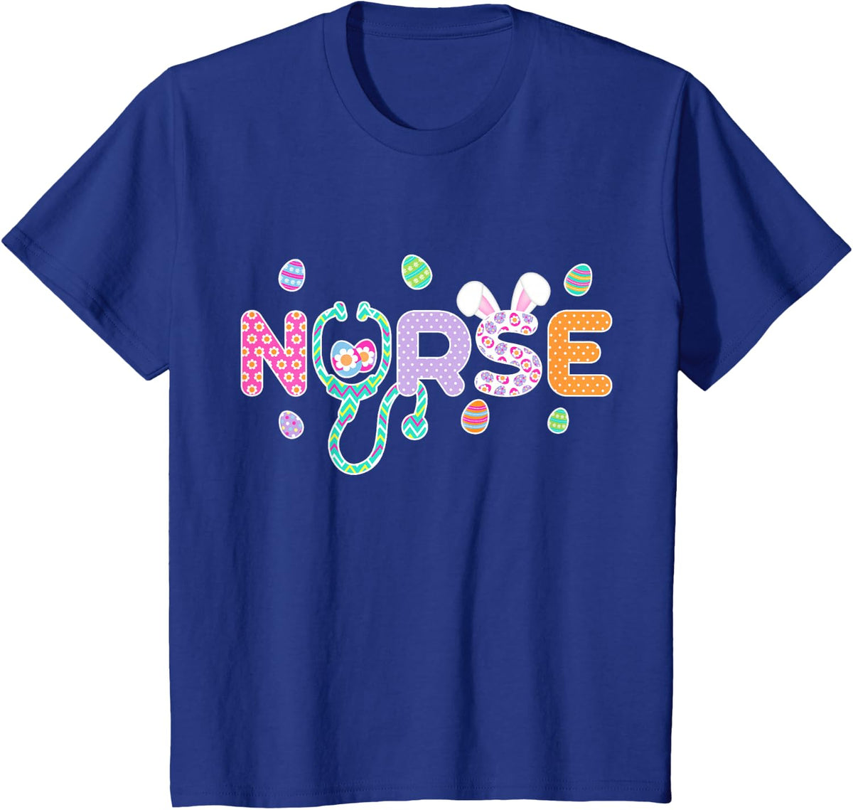 Easter Nurse T-Shirt - Royal Blue