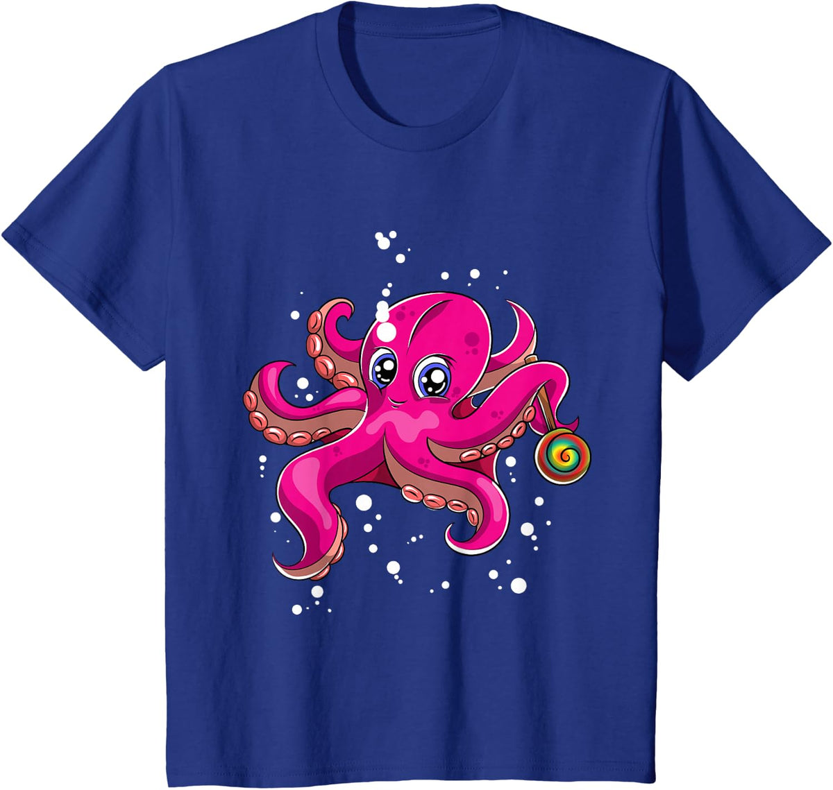 Candy Ocean Animal Gift Octopus T-Shirt - Royal Blue