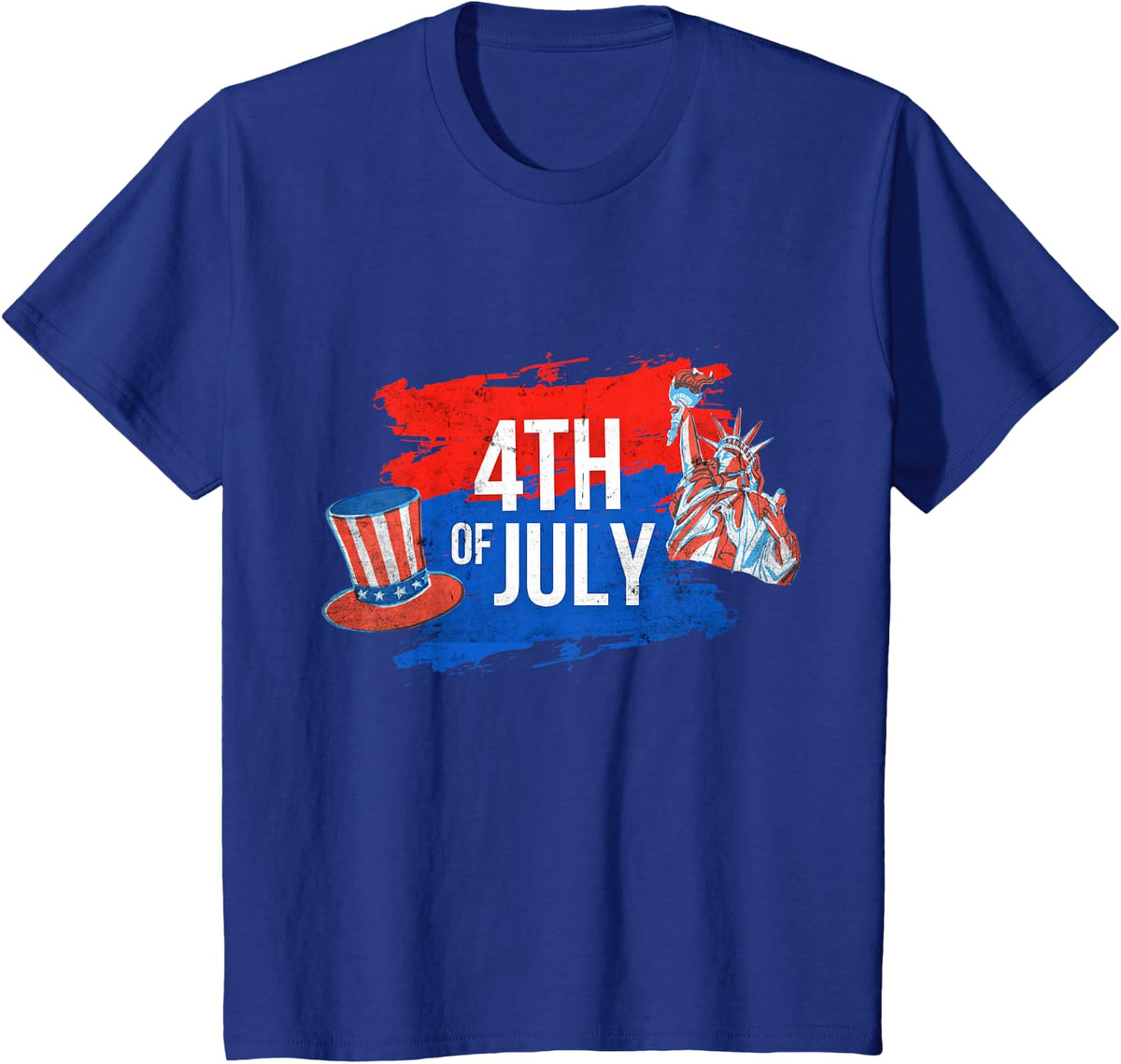 4th of July Independence Day Celebration - Patriotic Liberty T-Shirt - Royal Blue