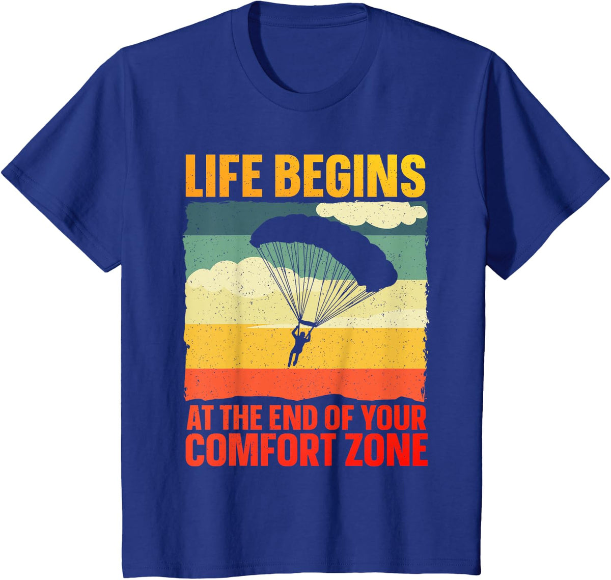 Funny Skydiving Art for Men Women Skydiver Sky Diving Lover T-Shirt - Royal Blue
