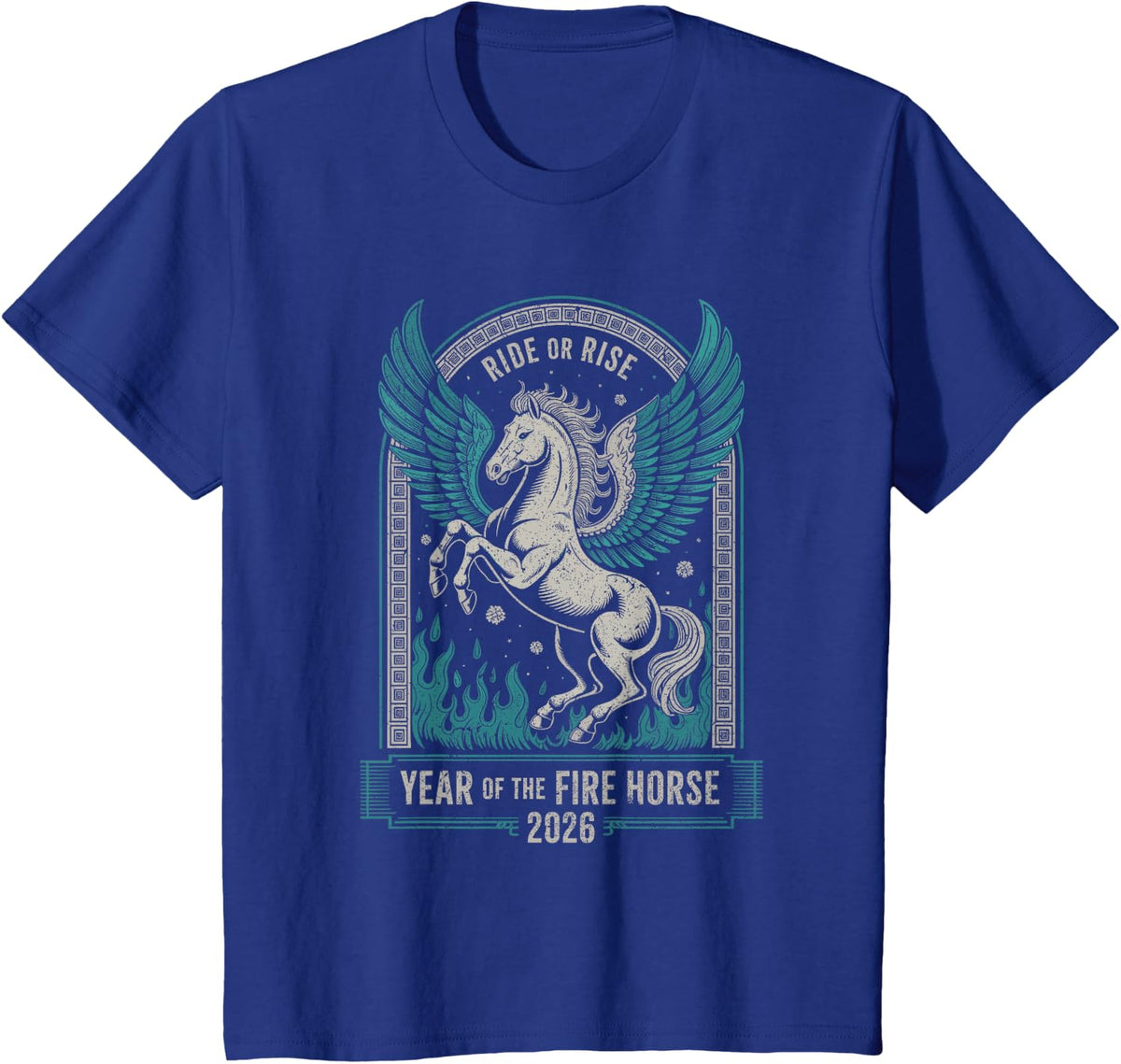 Fire Year of the Horse – Chinese Zodiac NEW Year 2026 T-Shirt - Royal Blue