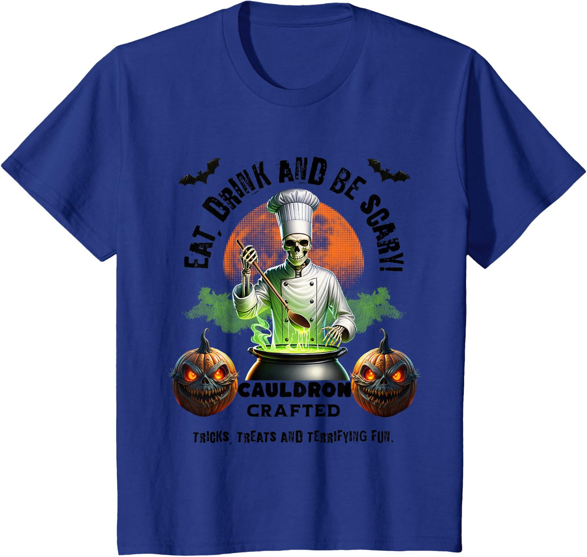 Halloween Chef T-Shirt - Royal Blue