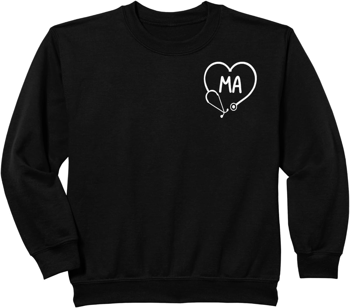 Medical Assistant MA CMA Nurse Nurse Doctor Sweatshirt - Black