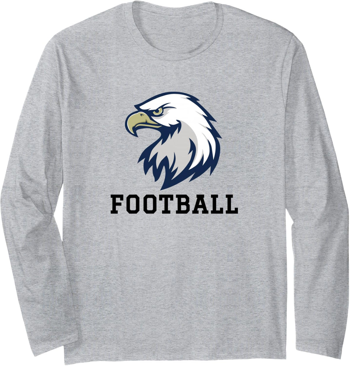 Bald Eagle Area Jshs Eagles Football Long Sleeve T-Shirt - Adult Unisex Heather Grey