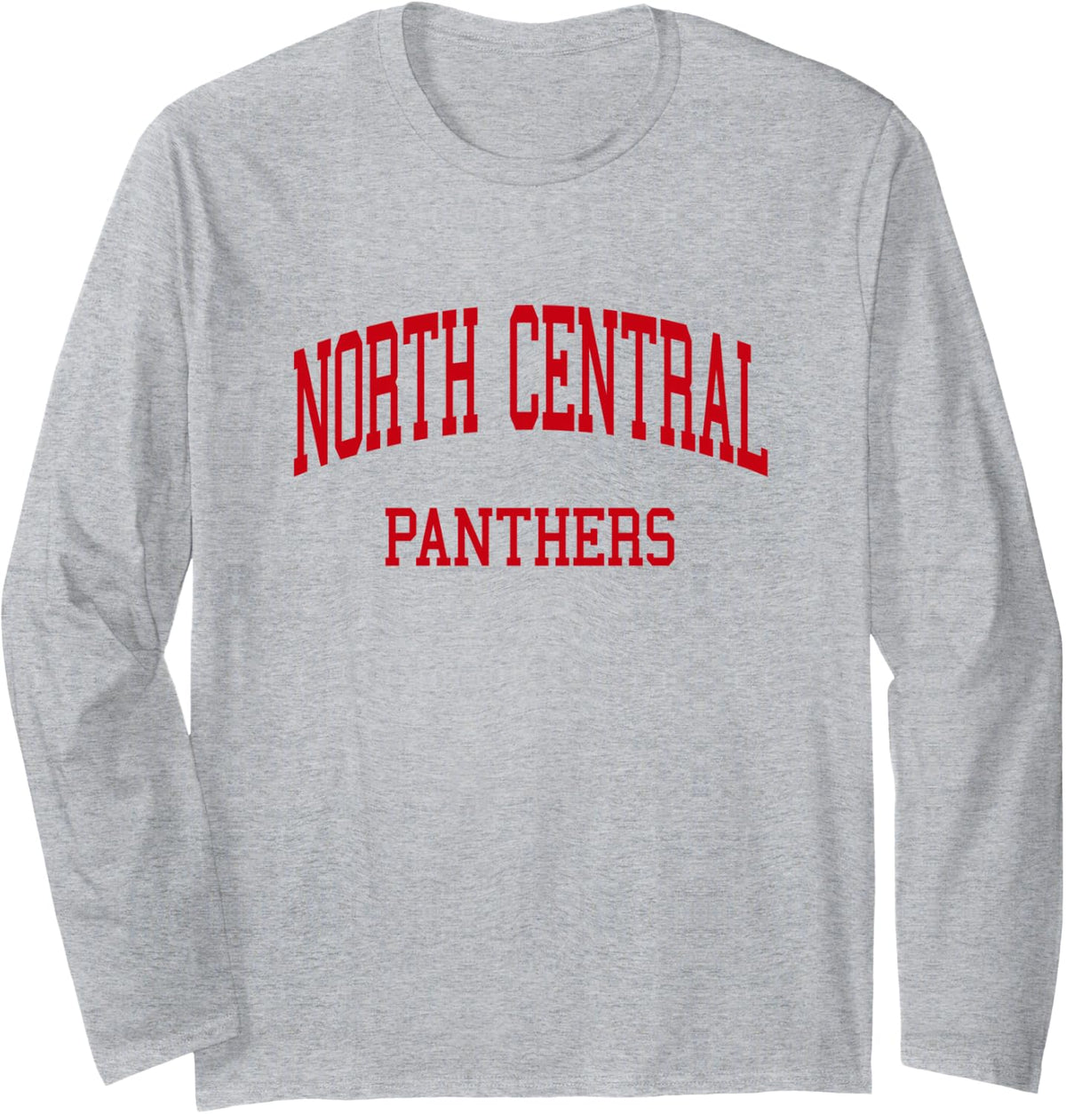 North Central High School HS Indianapolis in Retro Long Sleeve T-Shirt - Adult Unisex Heather Grey