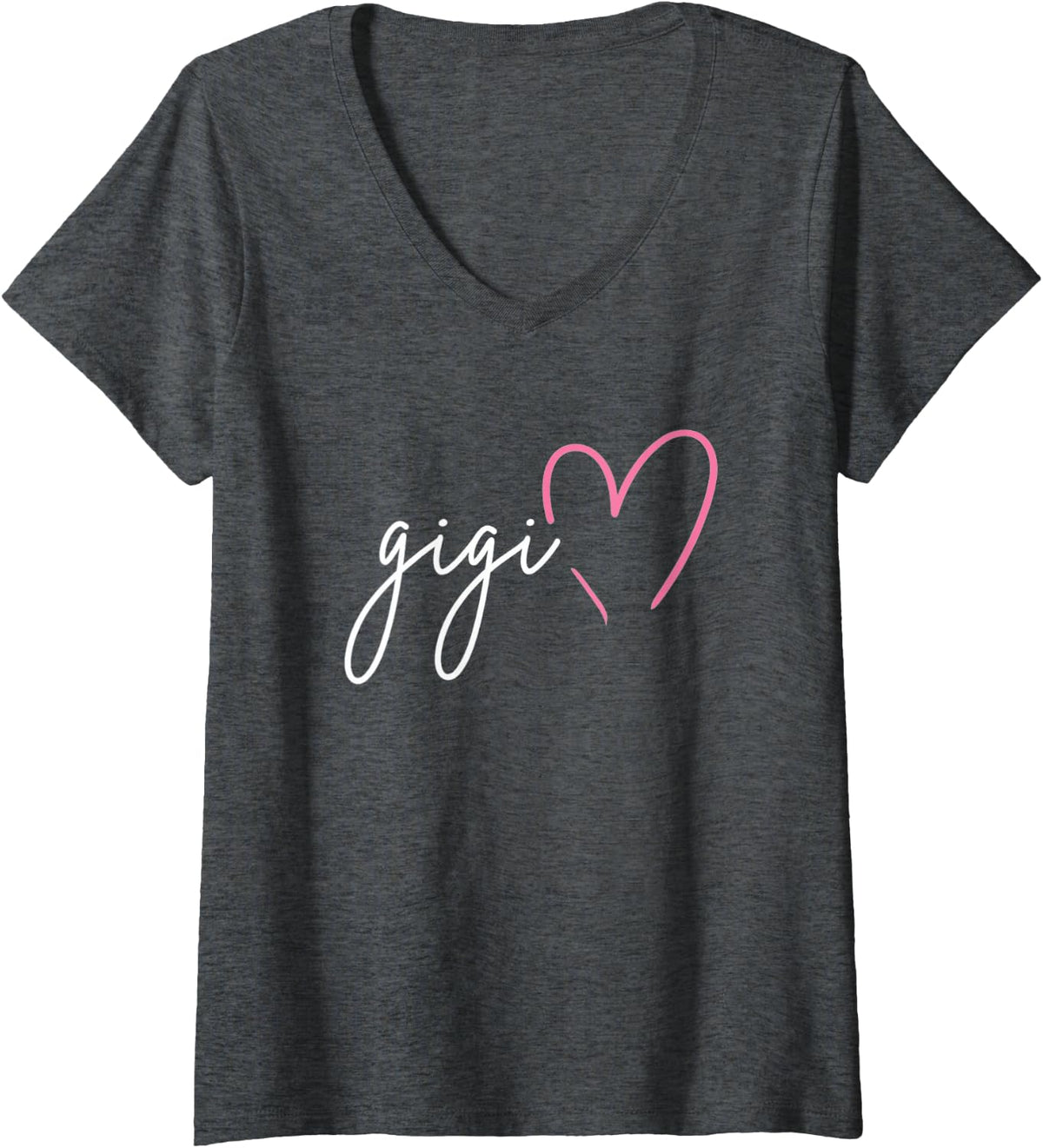 Women's Gigi V-Neck T-Shirt - Dark Heather Grey