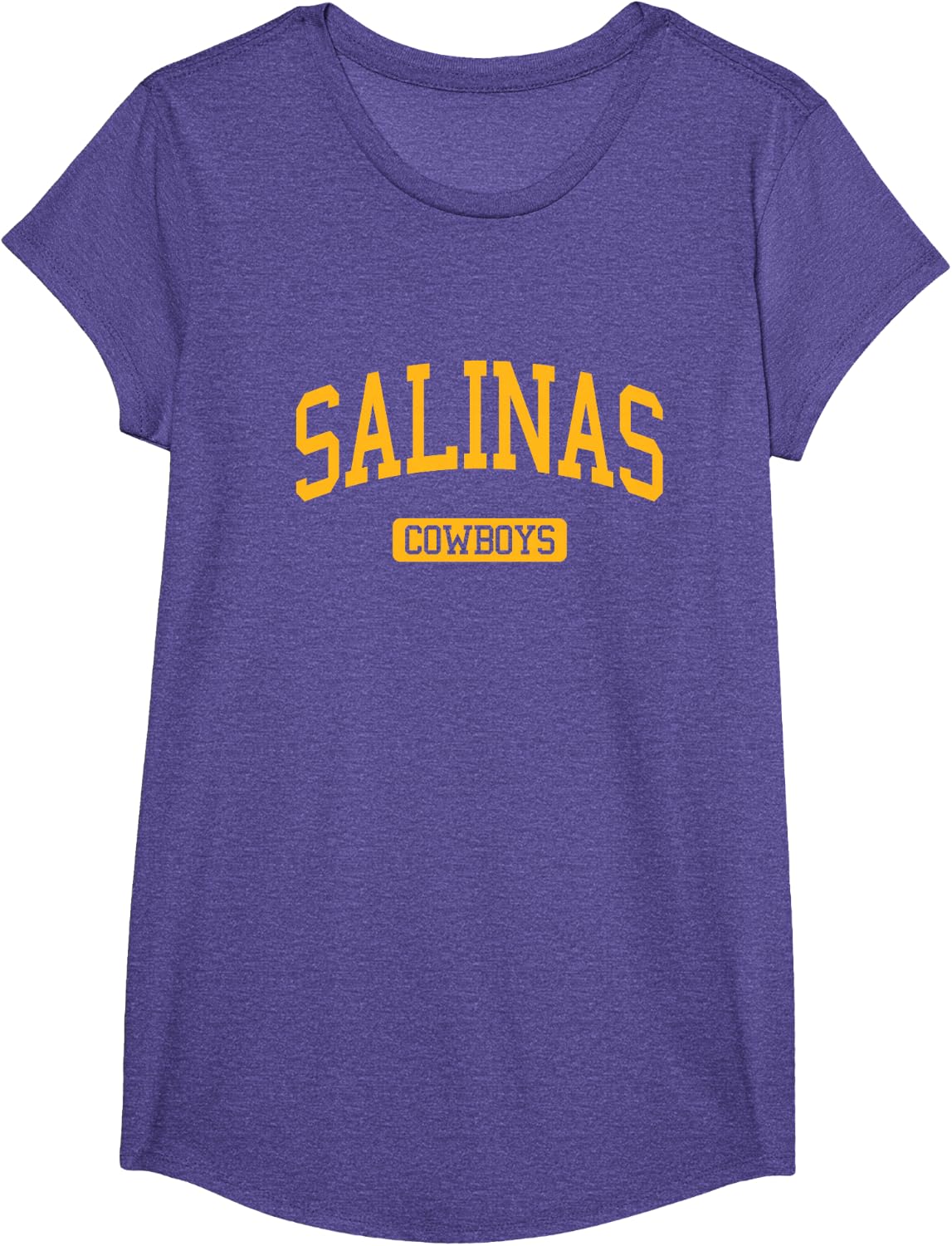 Salinas High School HS Salinas CA Varsity Sports T-Shirt - Girls Purple Heather