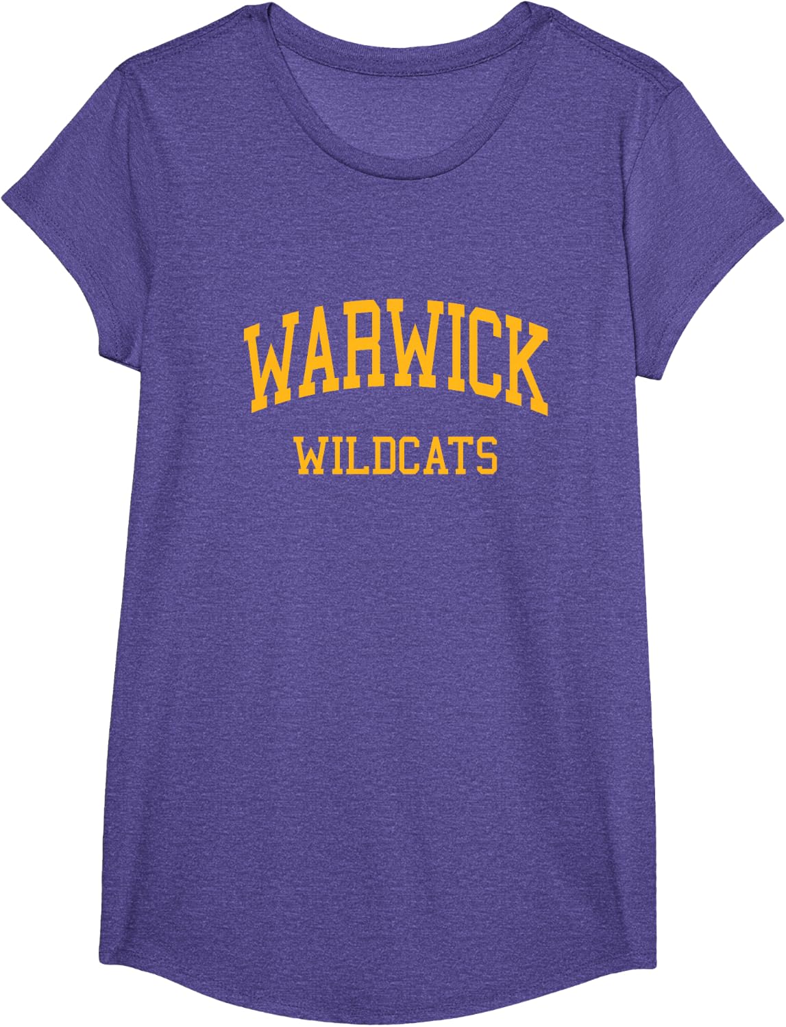 Warwick High School HS Warwick NY Retro Sports T-Shirt - Girls Purple Heather