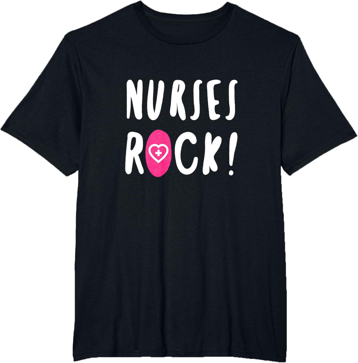 Nurses Rock T-Shirt Tee For Nurses Men Women Nursing Shirts - Black